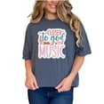 thumbnail image 1 of Closer to God with Music Graphic Tee, Inspirational Quote TShirt, Faith-Based Apparel, Trendy Music Lover Gift, Christian Message Shirt, Denim Comfort Colors T-Shirt, Large, 1 of 1