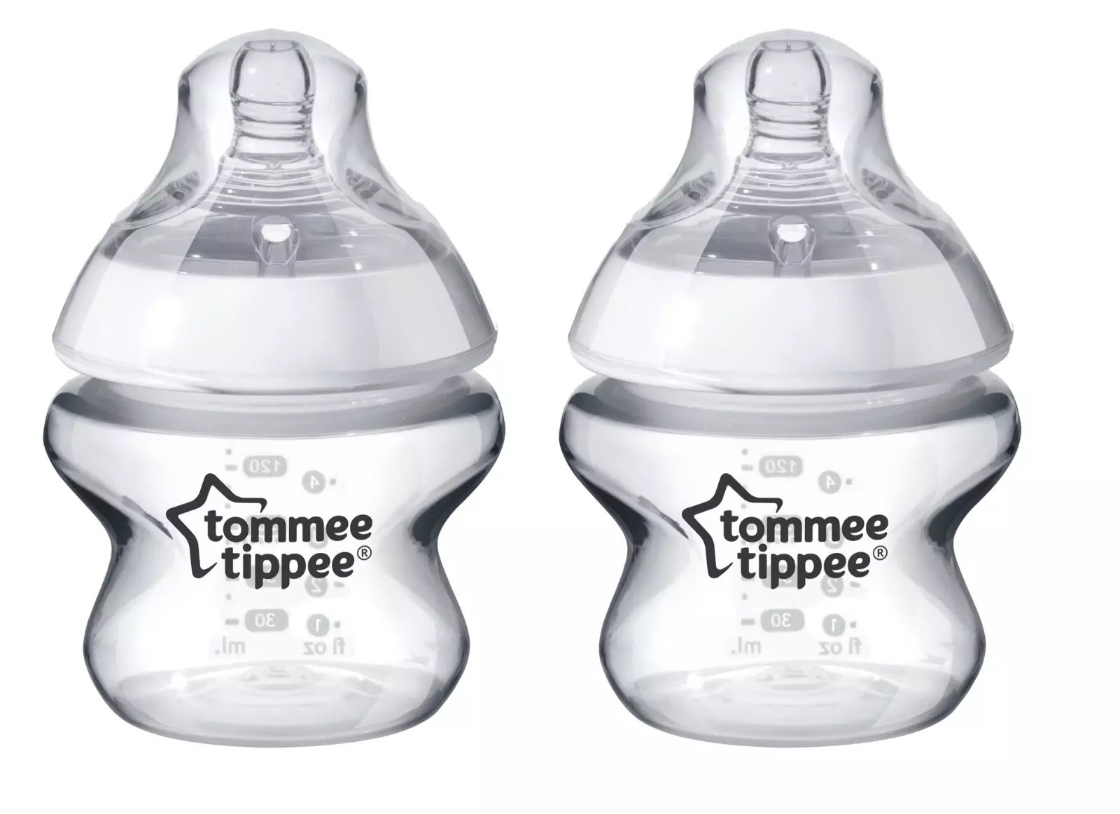 Closer to Nature Newborn Baby Bottle, 5 oz (2 Pack)