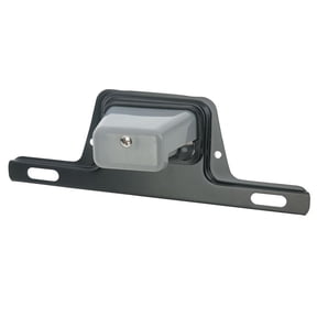 Closertowholesale Lighted Trailer License Plate Bracket, Grounded, White, for RV, Van, Snowmobile