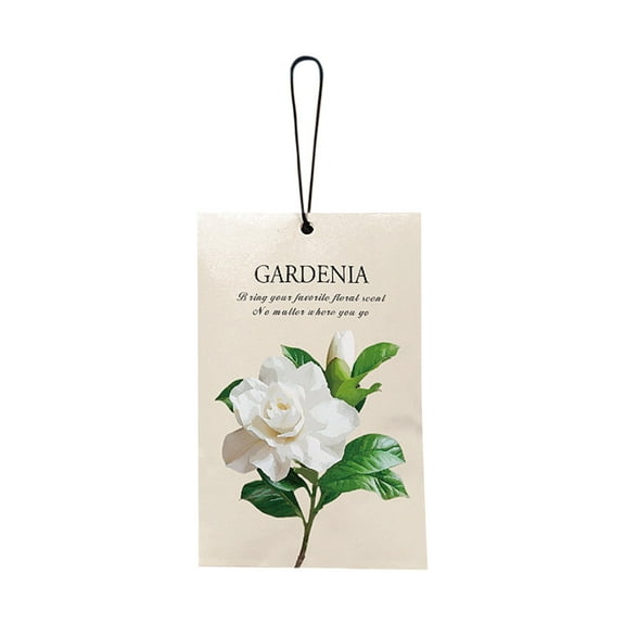 Closet Air Freshener Odor Eliminating, Closet Scent Freshener, 3X5 In, Gardenia Bloom, Hanging Hook, Entryway Storage, Beige, 4 Pc