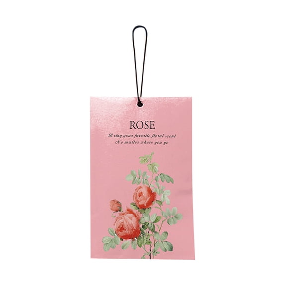 Closet Air Freshener Odor Eliminating, Rose Aroma, 3X5 In, Hanging Paper Bags, Scent Diffusion, Storage Spaces, Pink, 4 Pc
