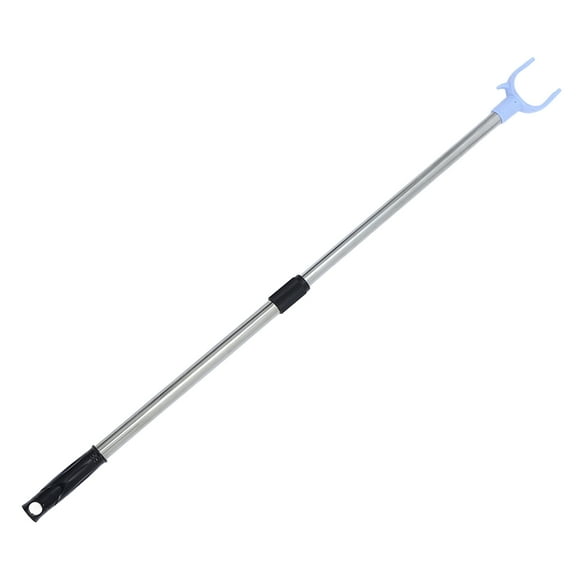 Closet Ceiling Reach Pole Adjustable Reach Rod Telescopic Clothes Reaching Rod With Plastic Fork