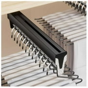 Closet Clothes Hanger Rail,Pull-out Trousers Rack,Extendable Trouser Rack,Closet Organizer Rack,Wardrobe Clothes Hanger Rail for Pants Clothing Storage
