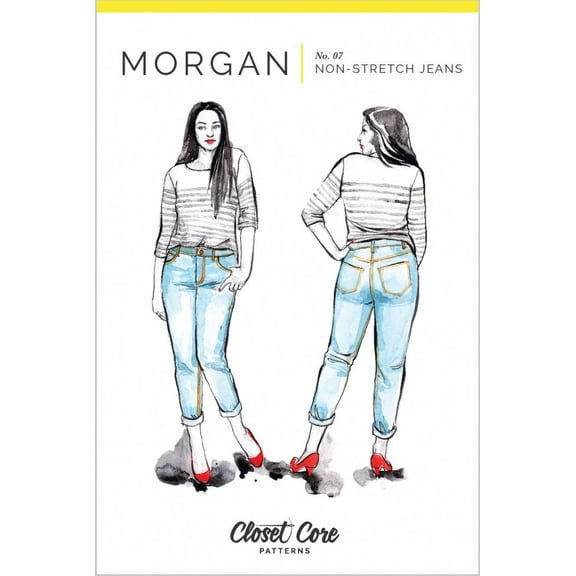 Closet Core Patterns Sewing Pattern Morgan Jeans Women 0-20 Trousers