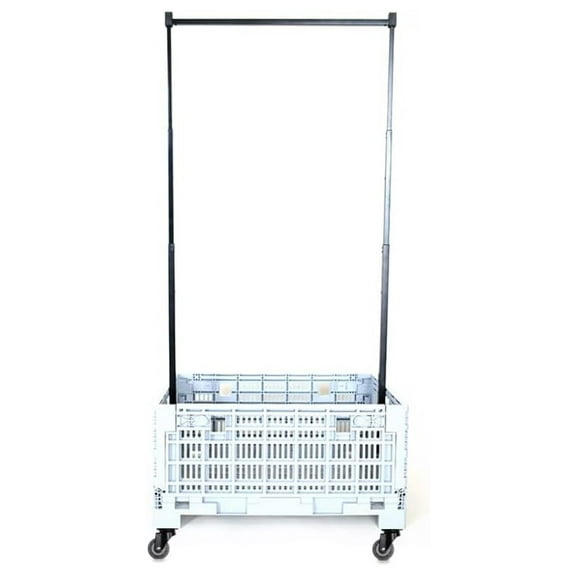 Closet Crate w/Wheels- Collapsible Garment Rack System for Closets, RV's, Dorms and Travel Bags. Popular to transform suitcases into Dance Bag with Rack!