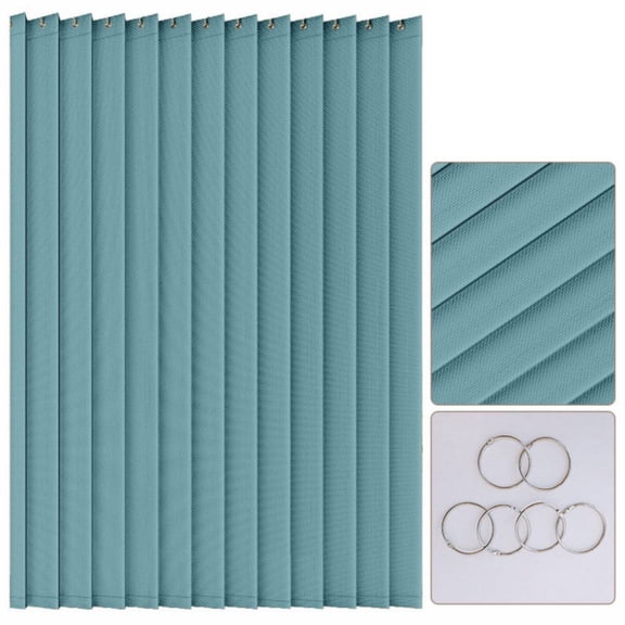 Closet Curtain with Hooks, Pleated Doorway Curtains for Kitchen Laundry Door, Accordion Style Folding Room Divider Window Blinds for Office Bathroom