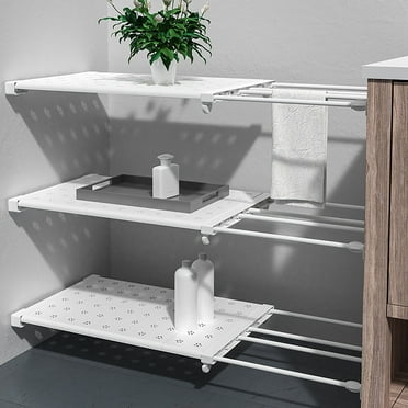 Closet Dividers Shelf Dividers Closets Shelf Closet Separator Stretchable Perforation Free Closet Tension Shelf & Rod Expandable Metal Storage Rack Adjustable Organizer