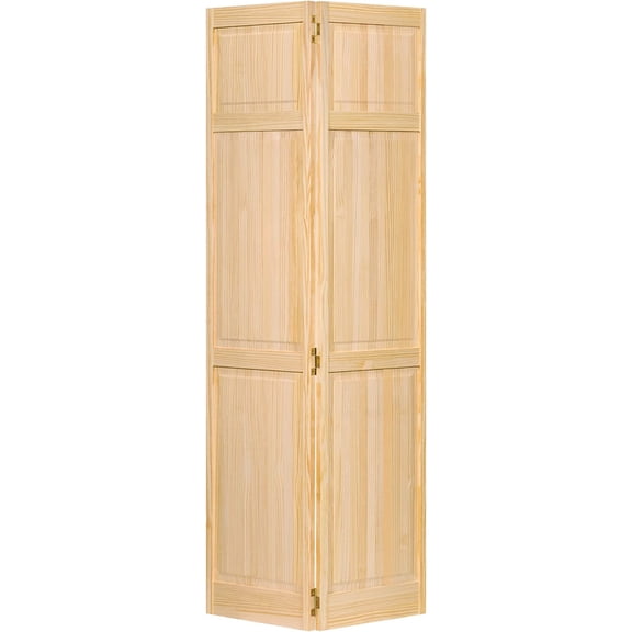 Closet Door, Bi-fold, 6-Panel Style Solid Wood (80x24)