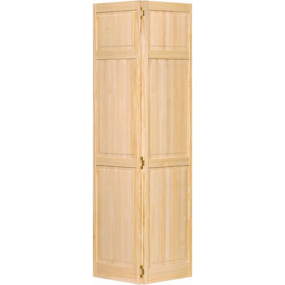 Closet Door, Bi-fold, 6-Panel Style Solid Wood (80x24)