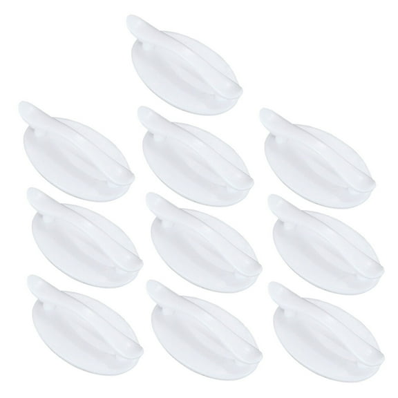 unbranded 10 Pcs Knobs for Dresser Drawer Knob Bin Handles 8.2X4.9 Cm White