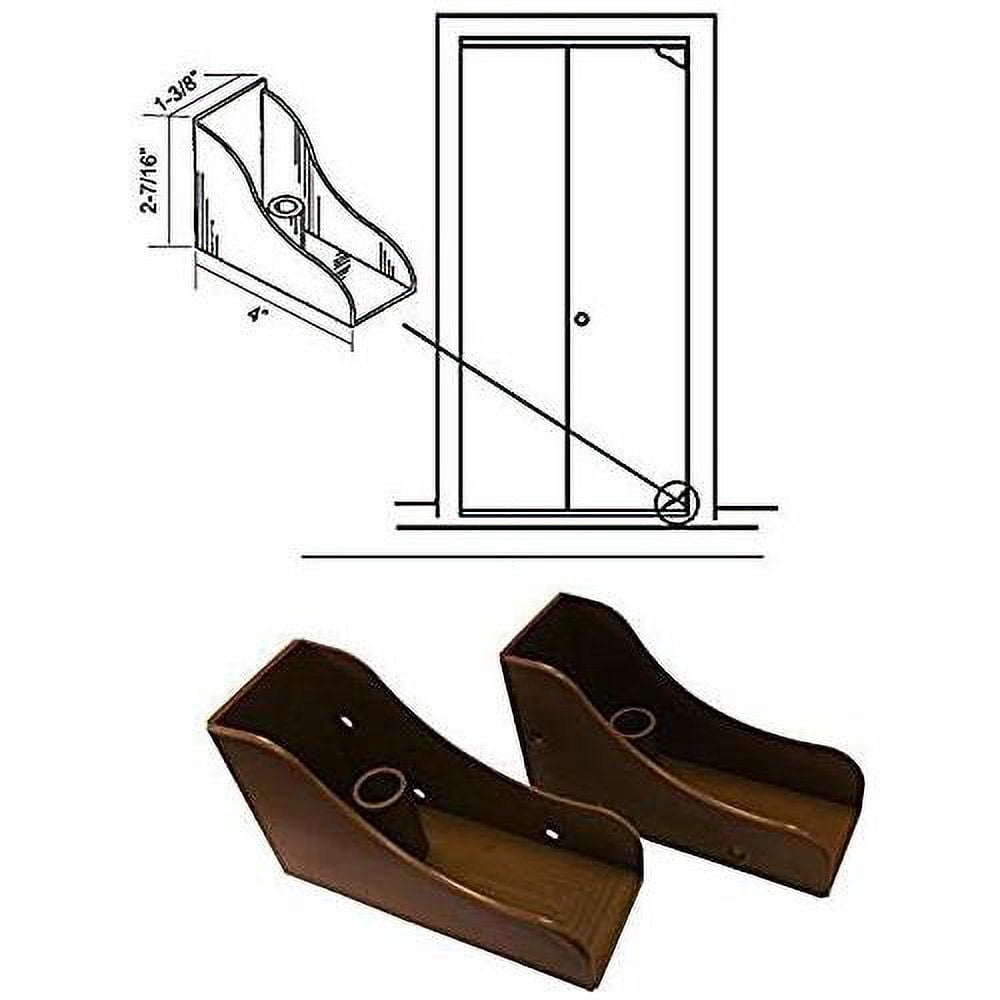 Closet Door Savers BiFold Closet Door Pivot Pin Repair Kit Dark Oak
