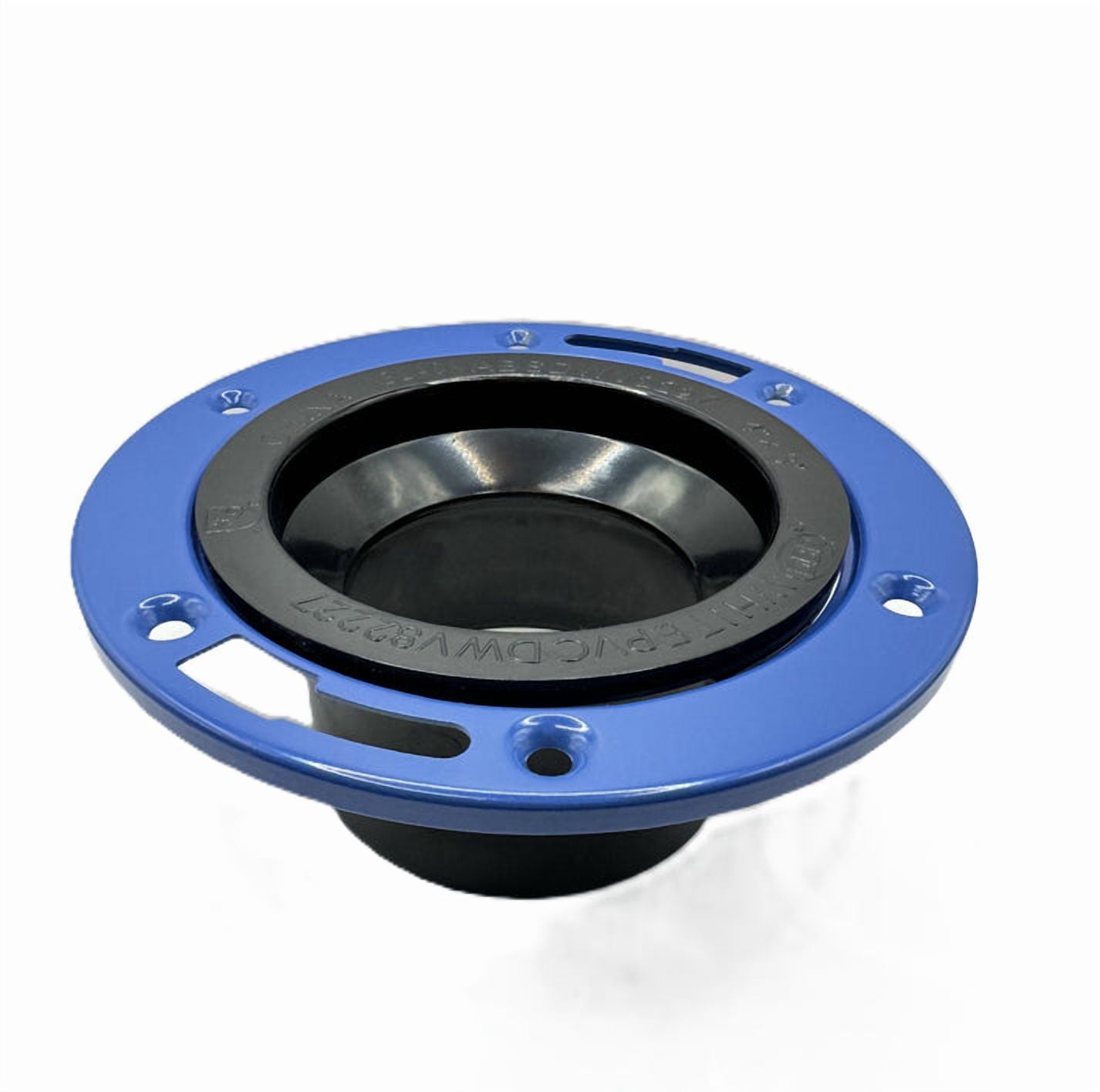 Knockout Pipe Closet Flange with Metal Ring and Knockout, Fits Over 4 in. Schedule 40 ...