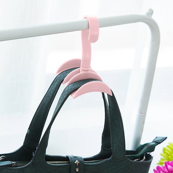 Closet Handbag Organizer 360 Rotating Belt Scarf Tie Rack Holder Multi Function Hook 1pc