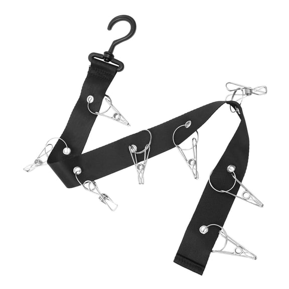 GLORYYANG Cap Organizer Hat Rack Hanging 8 Baseball Cap Black 1 Pack