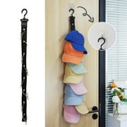 ZDWQFA Closet Hanging Cap Organizer, Hat Storage Hangers for Baseball Caps, Golf Caps, Beanies, Sports Cap Organization