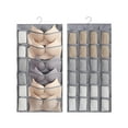 thumbnail image 1 of Closet Hanging Organizer And Rotating Metal Hangers Cloth Space Saving Bag Double Sided Hanging Organizer For Underwear Underwear Bras And Socks Storage Case,C,Non-Woven Fabric, 1 of 8