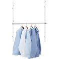 Closet Hanging Rod, Width and Height Adjustable Closet Extender Hanging