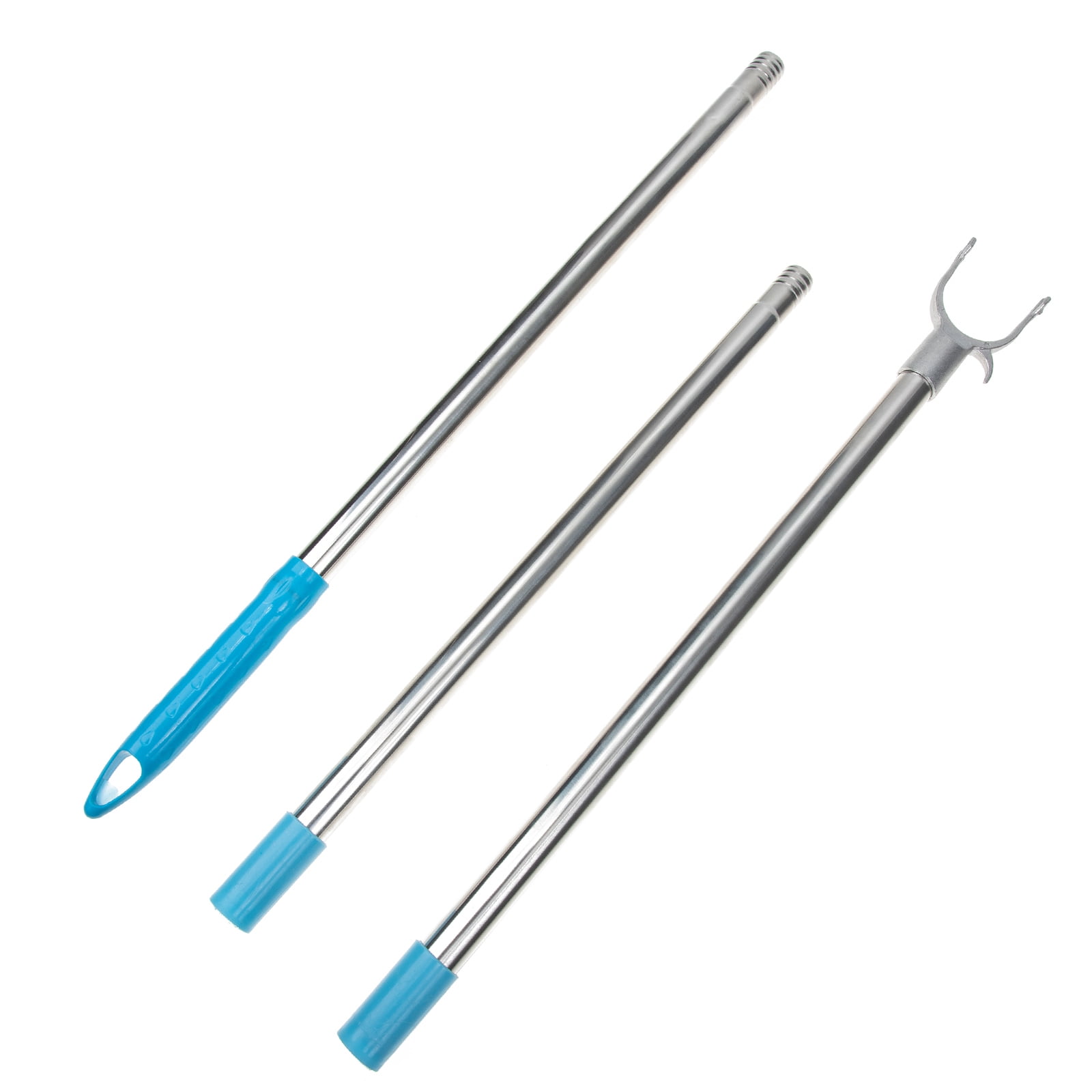 Closet Hook Pole Splicing Clothes Reach Pole Metal Clothes Pole Clothes