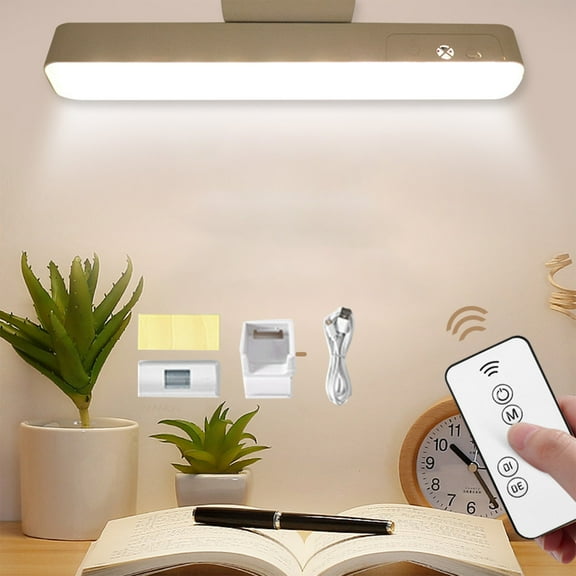 Closet Light Magnetic LED Light USB Rechargeable 3 Color Changing Under Cabinet Light with Motion Sensor for Wardrobe Kitchen White