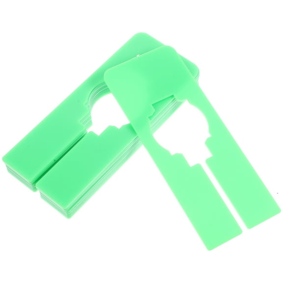 HOMEMAXS 10PCS Green Plastic Closet Dividers for Clothes Organizing Ideal for Sweaters and Dresses