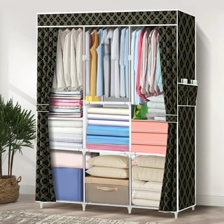 Easy Track 14 Inch 20 Hook Sliding Tie Closet Storage Rack, Honey Blonde