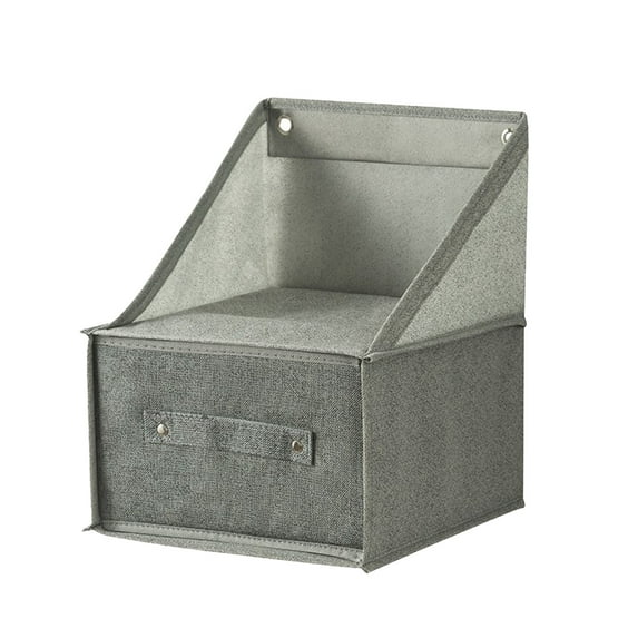 Closet Organizer Hanging Storage Bag with Drawer | Gray Fabric Wall-Mounted Organizer | Space Saving for Small Rooms | 1-Piece Set