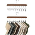 thumbnail image 1 of StorageWorks Hat Rack, Closet Organizer and Storage for Baseball Caps,Set of 2 with 10 Adjustable Stainless Steel Clips, Fits All Caps, 1 of 7