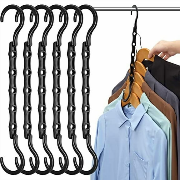Closet Organizers and Storage 20 Pack Hanger Organizer Magic Hangers Space Saving Hanging Plastic for Heavy Clothes,Dorm Room Bedroom Home RV Car Camper Organization Essentials