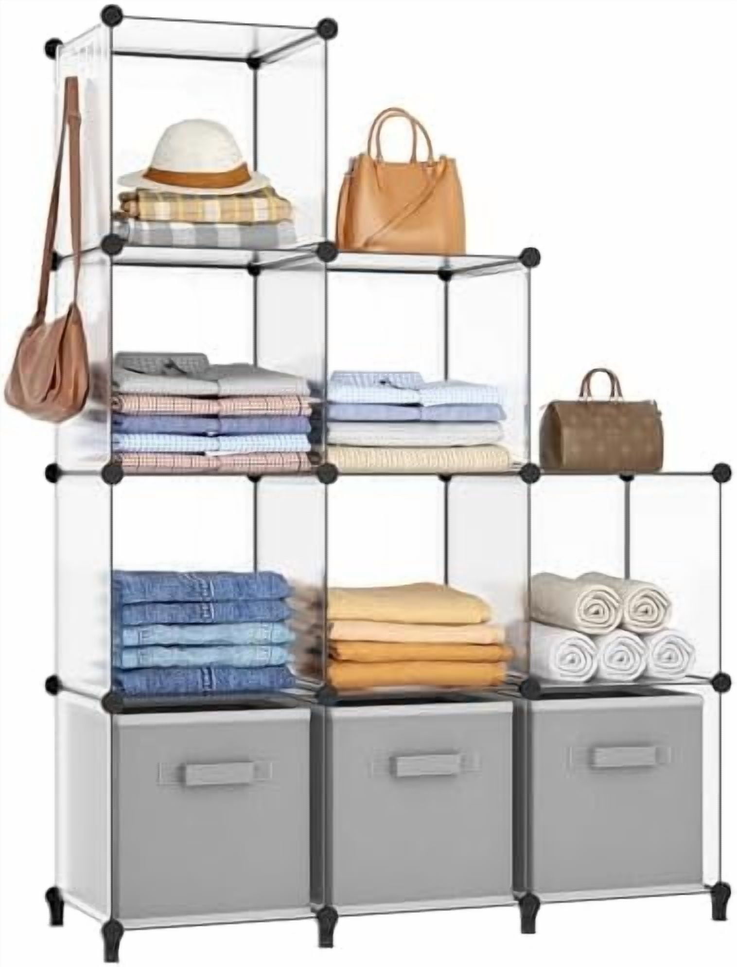 Closet Organizers and Storage, 9 Cube Storage Organizer, Portable ...