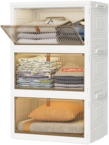 Closet Organizers and Storage 93Qt 3 Pack Closet Organizer Boxes for ...