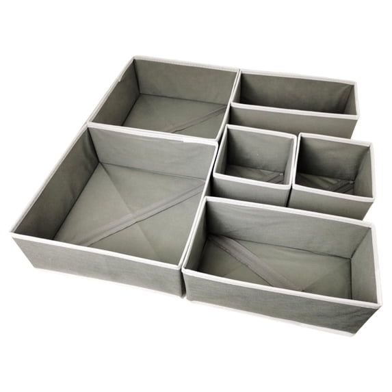 Closet Organizers and Storage, 6-piece Foldable Drawer Wardrobe Storage Box Drawer-style Six-piece Set Foldable Storage Box, Women Gifts