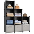 Closet Organizers and Storage, 9 Cube Storage Organizer, Black ...