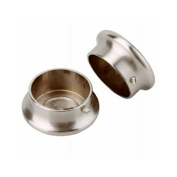Closet Pro CD-0017-BN Closet Rod Pole End Caps, Brushed Nickel, Pr. - Quantity 6