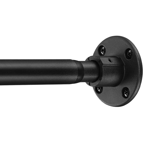 Closet Rod - 30-50Inches Space Saving Closet Rod Extender - Black Adjustable Clothes Bar, Stainless Steel Closet Garment Organizer Rack,Shower Curtain Rods for Closet,Bathroom