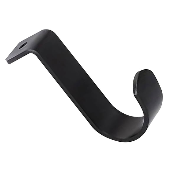 Closet Rod Bracket,Wall Mount Support Bracket,Pole Holder,2.5 Inch Heavy Duty Metal Wall Mounted Closet Rod Bracket,Sturdy Pole Support Holder for Living Room Bedroom Clothes Hanger,Black