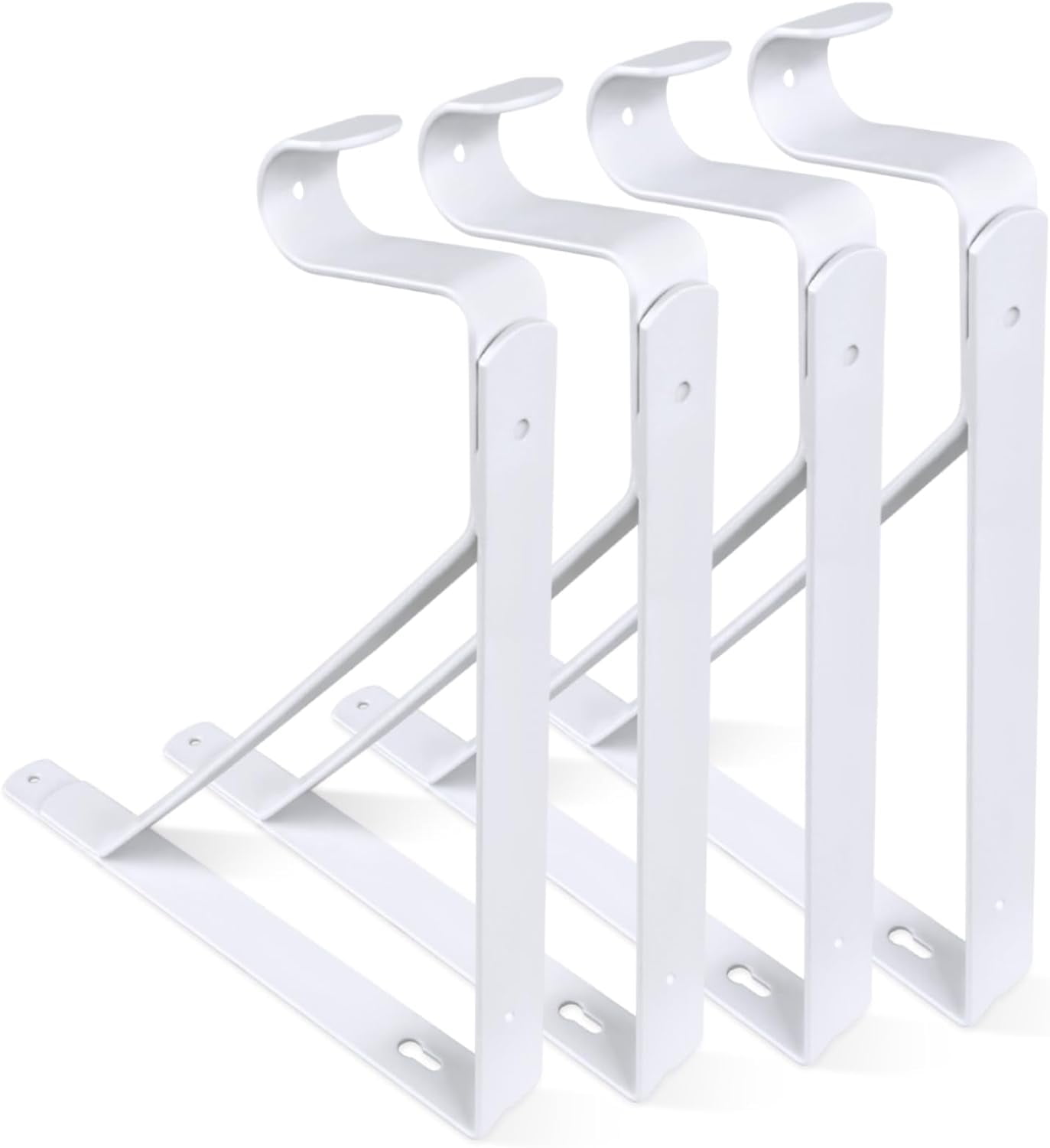 Closet Rod Brackets Heavy Duty Closet Rod Support White Closet