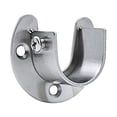 thumbnail image 1 of Closet Rod End Support Bracket, Dienrx Stainless Steel Shower Curtain Rod Holder With Mounting Screws, U‑Shaped Rod Bracket For Wardrobe, Bathroom And Home Use, 1 of 7