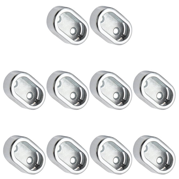 Closet Rod End Supports Bracket Hanger Stand Bar Tube Clothes Seat Wardrobe Rail