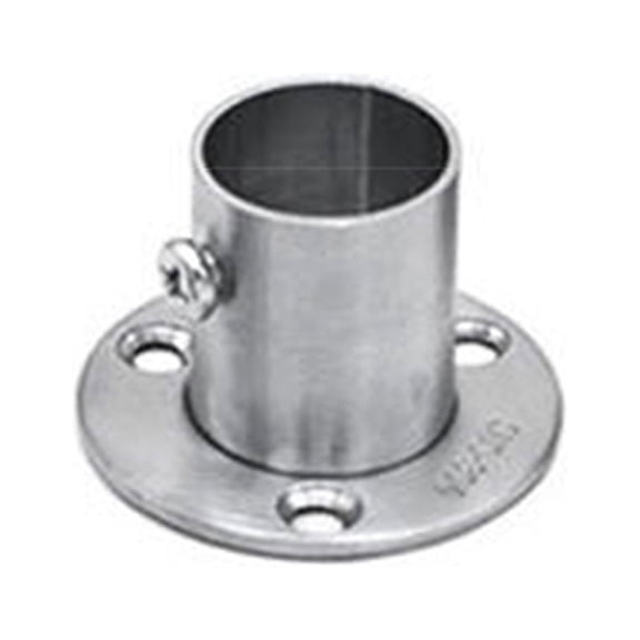 Closet Rod Holder Socket Bracket Flange for Wardrobe Curtain Cloth Rod 16mm-32mm