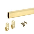 thumbnail image 1 of Phillco Closet Rod Aluminum Brass Oval 18 in Screw Mount, 1 of 7
