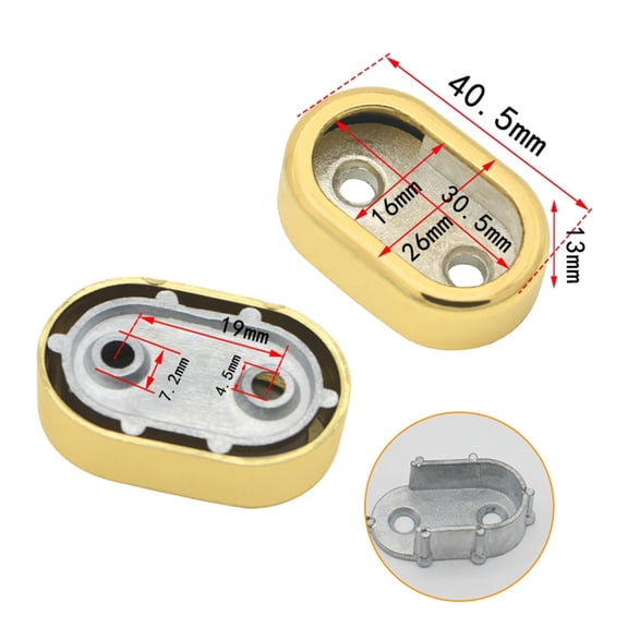 Closet Rod Sockets Wardrobe Bracket for Curtain Closet Rod Flange Socket Rod Support Quick Fixing for Wardrobe 2-piece