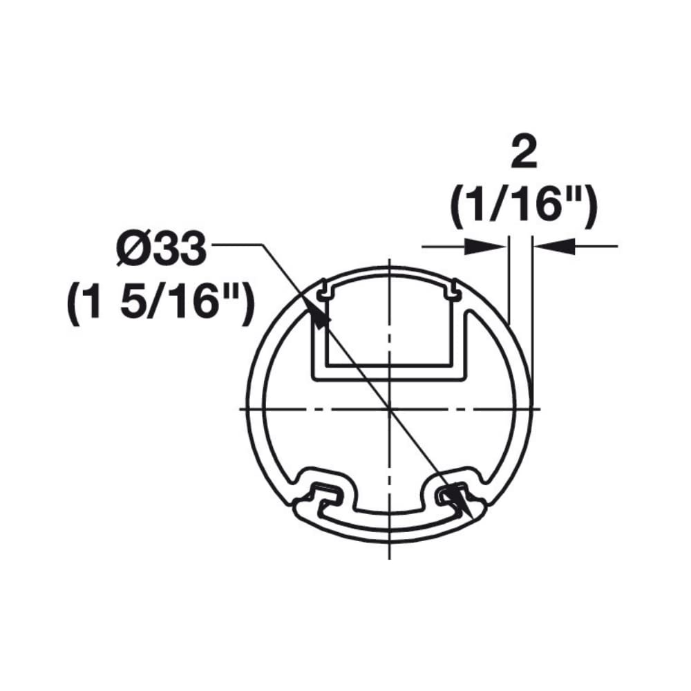 Closet Rod With LED Complete Kit, Polished Chrome (18")