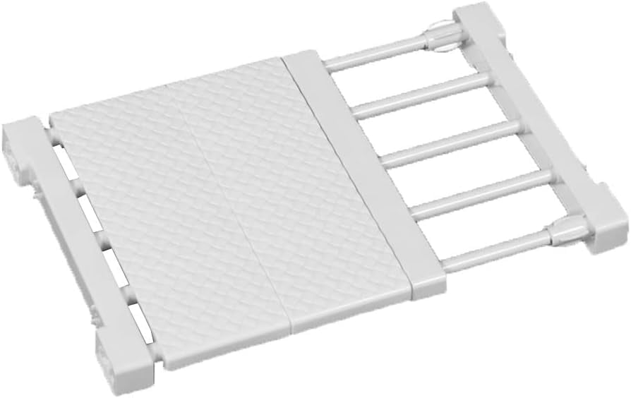 Closet Shelf Dividers Expandable Wardrobe Organizer System Tension Rod ...