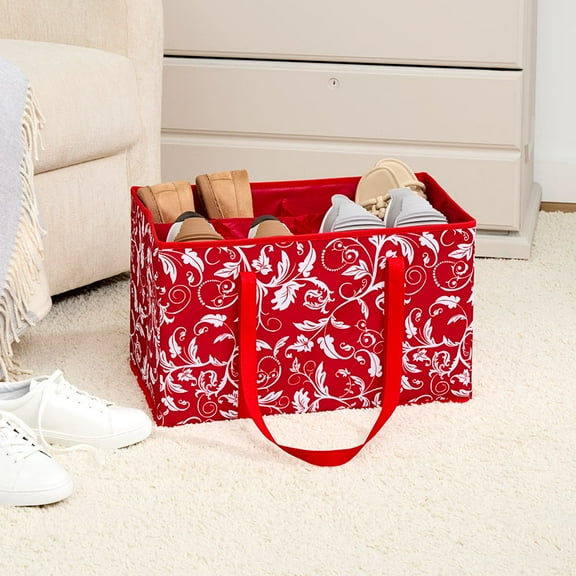 Closet Shoe Storage Organizer Bag in Fashion Prints - Blue