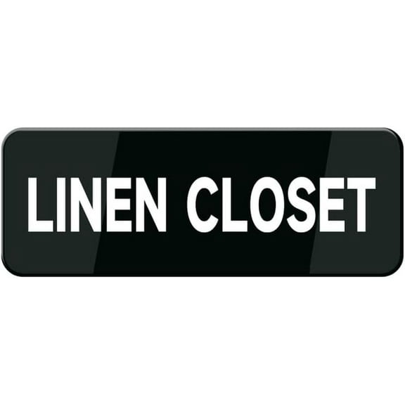 Closet Sign, 3x9 Inches Acrylic Warning Sign, Door Wall Labels Sign For Offices Businesses House Home