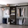 thumbnail image 1 of Closet System Dark Walnut - 3 Drawers And Top Shelves For Convenient Storage 3 4-shelf Enhance Your Space, 1 of 2
