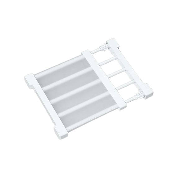 Closet Tension Shelf & Rod Expandable, Adjustable Storage Rack Metal Organizer Diy Divider Separator for Cabinet Wardrobe Cupboard Kitchen Bathroom by WEIWEIGG