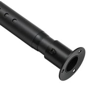 OLIYNEDY Closet Rods for Hanging Clothes, Adjustable Metal Closet Rod for Wardrobes, 1.1inch Heavy Duty Closet Hanging Rod, 17-55", Matte Black