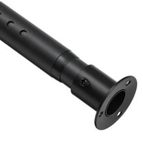 OLIYNEDY Closet Rods for Hanging Clothes, Adjustable Metal Closet Rod for Wardrobes, 1.1inch Heavy Duty Closet Hanging Rod, 17-55", Matte Black