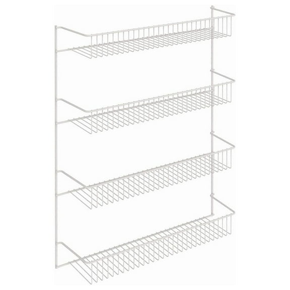 ClosetMaid 4-Tier Door or Wall Mount Rack Organizer, White